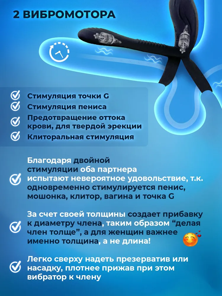 Вибратор стимулятор на пульте женский Виброкольцо для секса 6