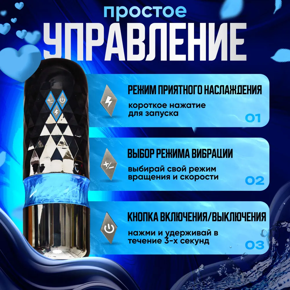 Мастурбатор мужской автоматический вакуумный, мастурбатор для муж